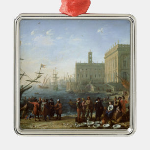 Hafen-Szene Ornament Aus Metall