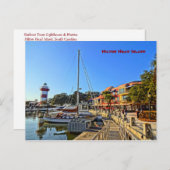 Hafen Town Lighthouse - Hilton Head Island SC Postkarte (Vorne/Hinten)