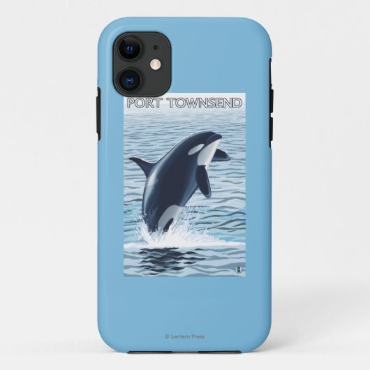 Hafen Townsend, WashingtonOrca Springen Case-Mate iPhone Hülle (Rückseite)