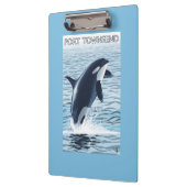 Hafen Townsend, WashingtonOrca Springen Klemmbrett (Links)