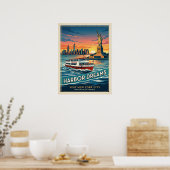 Hafen-Träume Circle Line Plakat (Küche)