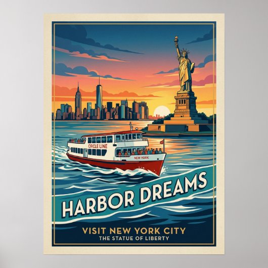 Hafen-Träume Circle Line Plakat (Vorne)