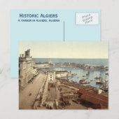Hafen und Bewunderung, Algier, Algerien Postkarte (Vorne/Hinten)
