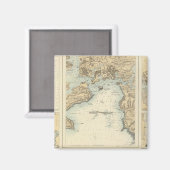 Häfen und Häfen an der Südküste Englands Magnet (Vorderseite/Rückseite)