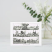 Häfen und Häfen Postkarte (Stehend Vorderseite)