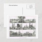Häfen und Häfen Postkarte (Vorne/Hinten)