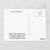 Häfen und Häfen Postkarte (Rückseite)