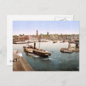 Hafen und Rathaus Helsingborg Schweden Postkarte (Vorne/Hinten)