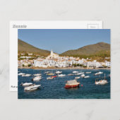 Hafen und Stadt Cadaqués in Spanien Postkarte (Vorne/Hinten)