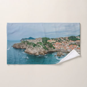 Hafen und Stadtzentrum von Dubrovnik Handtuch