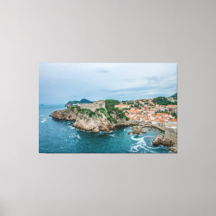 Hafen und Stadtzentrum von Dubrovnik Leinwanddruck