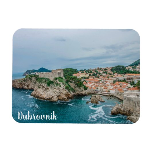 Hafen und Stadtzentrum von Dubrovnik Magnet (Horizontal)