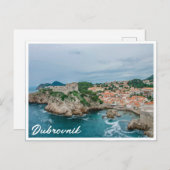 Hafen und Stadtzentrum von Dubrovnik Postkarte (Vorne/Hinten)