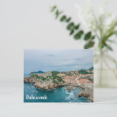 Hafen und Stadtzentrum von Dubrovnik Postkarte (Stehend Vorderseite)