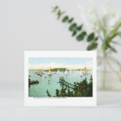 Hafen und Yacht Club, Bar Harbour, Maine Postkarte (Stehend Vorderseite)