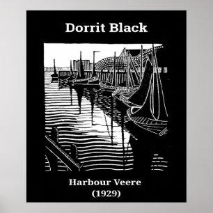 Hafen Veere von Dorrit Black (1929) Poster