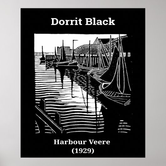 Hafen Veere von Dorrit Black (1929) Poster (Vorne)