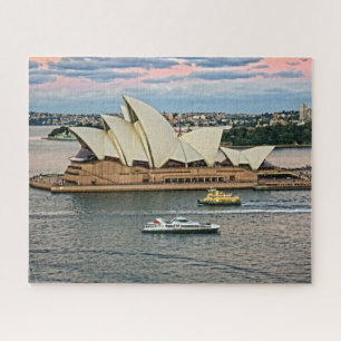 Hafen-Verkehr - Sydney-Opernhaus - PC 16x20-520 Puzzle