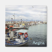 Hafen von Aegina Magnet (Vorne)