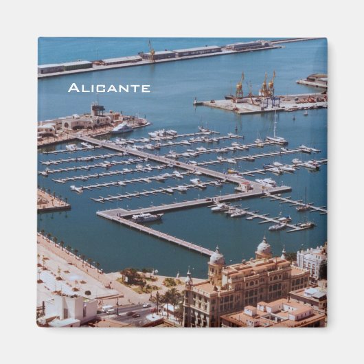 Hafen von Alicante Magnet (Vorne)