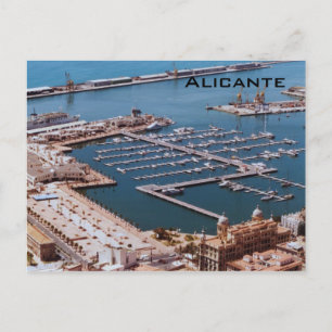 Hafen von Alicante Postkarte
