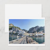 Hafen von Amalfi Feiertagskarte (Vorne/Hinten)