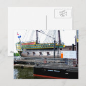 Hafen von Amsterdam - Postkarte (Vorne/Hinten)