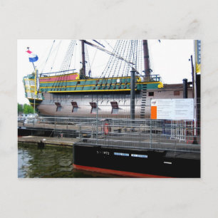 Hafen von Amsterdam - Postkarte