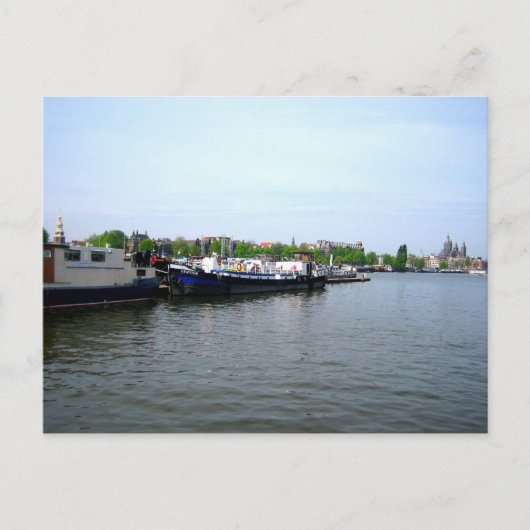 Hafen von Amsterdam - Postkarte (Vorderseite)