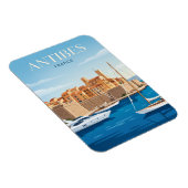 Hafen von Antibes Frankreich Magnet (Rechte Seite)