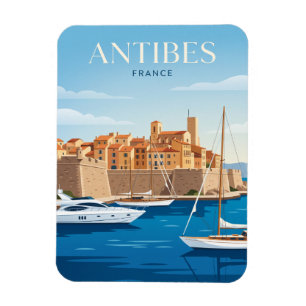 Hafen von Antibes Frankreich Magnet