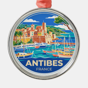 Hafen von Antibes Frankreich Ornament Aus Metall