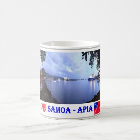 Hafen von Apia - I Liebe - Samoa - Kaffeetasse (Mittel)