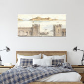 Hafen von Arona (1795) Charles Gore Leinwanddruck (Insitu (Schlafzimmer))