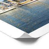 Hafen von Barcelona Spanien Poster (Ecke)