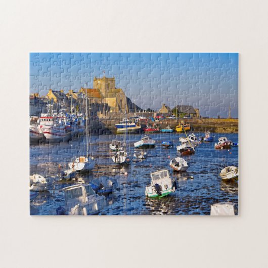 Hafen von Barfleur in Frankreich Puzzle (Horizontal)