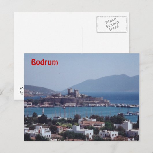 Hafen von Bodrum Postkarte (Vorne/Hinten)