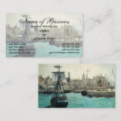 Hafen von Calais durch Edouard Manet Visitenkarte (Vorne/Hinten)