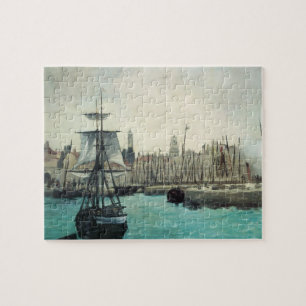 Hafen von Calais von Manet, Vintage Impressionismu Puzzle