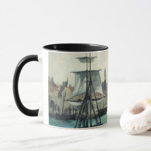 Hafen von Calais von Manet, Vintage Impressionismu Tasse