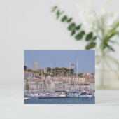 Hafen von Cannes in Frankreich Postkarte (Stehend Vorderseite)