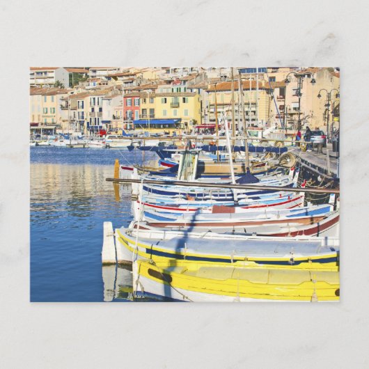 Hafen von Cassis, Frankreich Postkarte (Vorderseite)