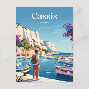 Hafen von Cassis Frankreich Postkarte