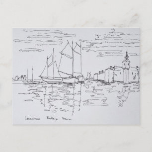 Hafen von Concarneau Südliche Bretagne, Frankrei Postkarte
