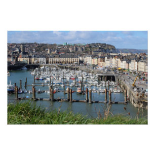 Hafen von Dieppe, Normandie, Frankreich, Poster