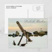 Hafen von Duluth im Winter Postkarte (Vorne/Hinten)