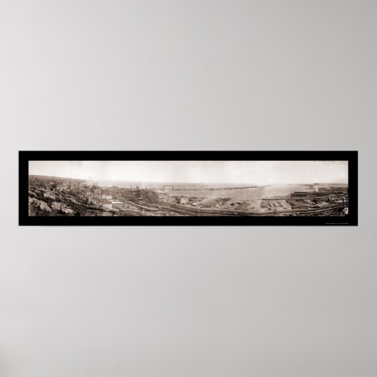 Hafen von Duluth MN Foto 1913 Poster (Vorne)