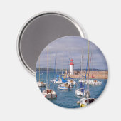 Hafen von Erquy in Frankreich Magnet (Vorderseite/Rückseite)