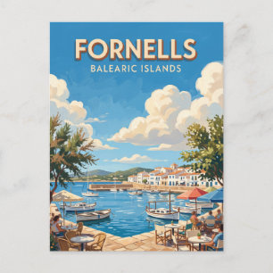Hafen von Fornells Spanien Postkarte