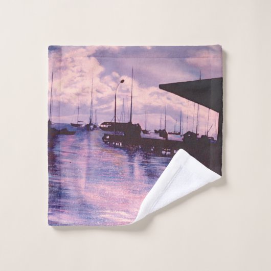 Hafen von Fort DeFrance Badhandtuch Set (Waschlappen)